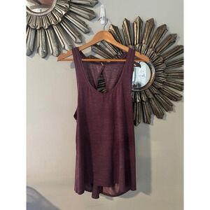 Lululemon Open Back Tank Plum Activewear Athleisure Size 10
